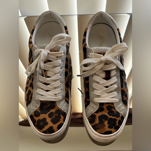 J. Crew Shoes - J Crew Leopard Ponyhair Sneakers